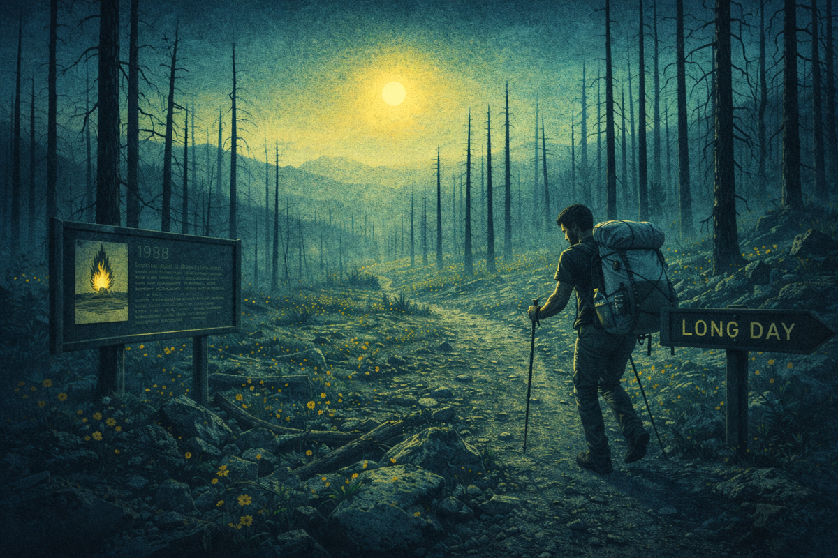 A Long Day Through Burned Forests