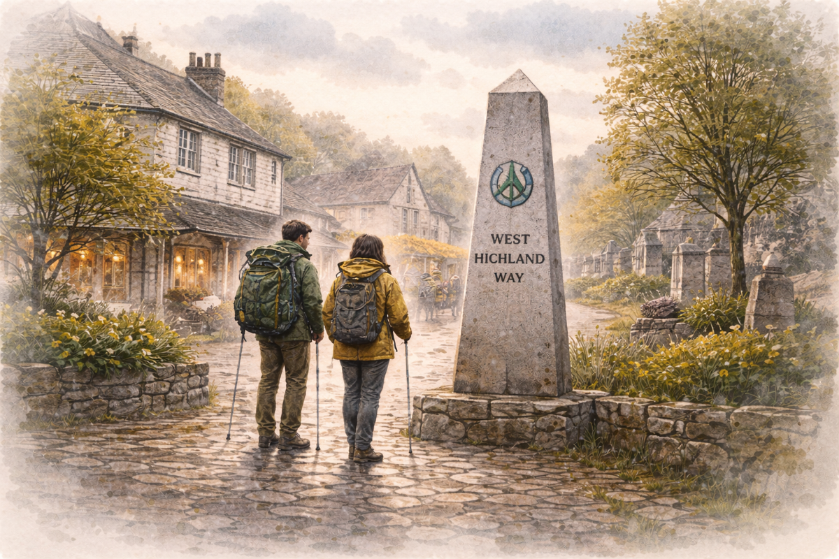 At the Start of the West Highland Way