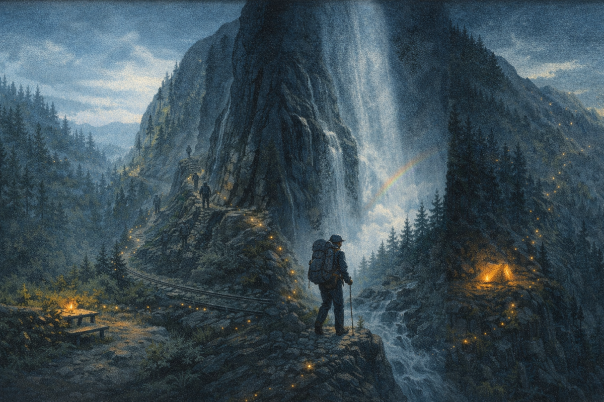 No Switchbacks, Just Up