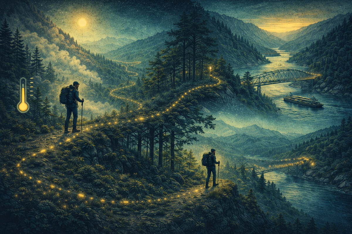 Crossing the Bridge of the Gods