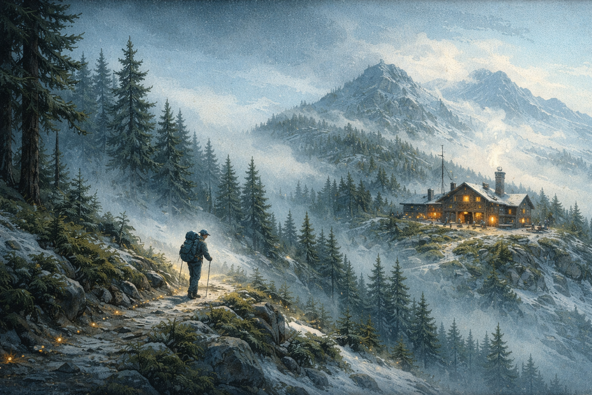 Through Cold Wind to Timberman Lodge